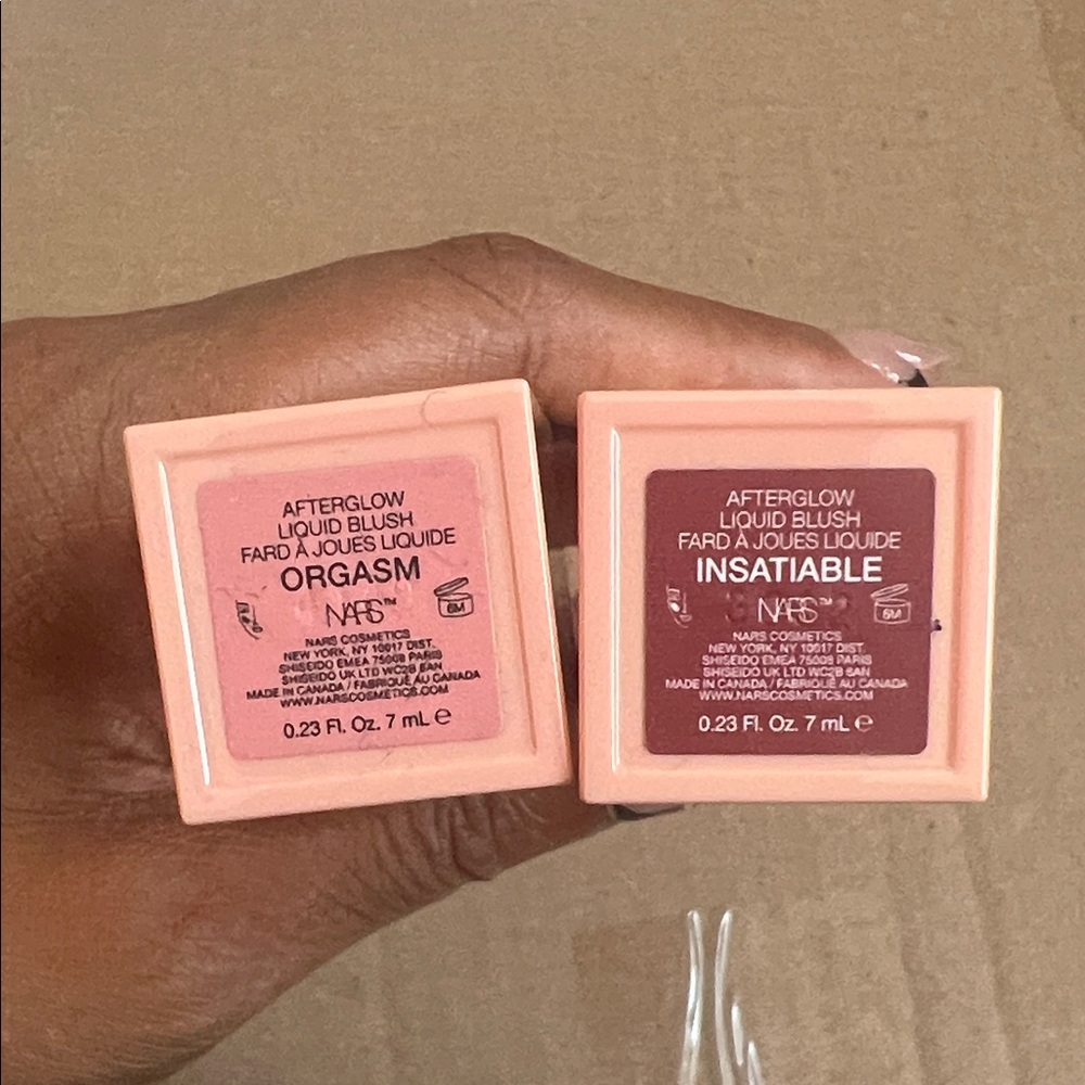 NARS Afterglow Liquid Blush Orgasm & Insatiable